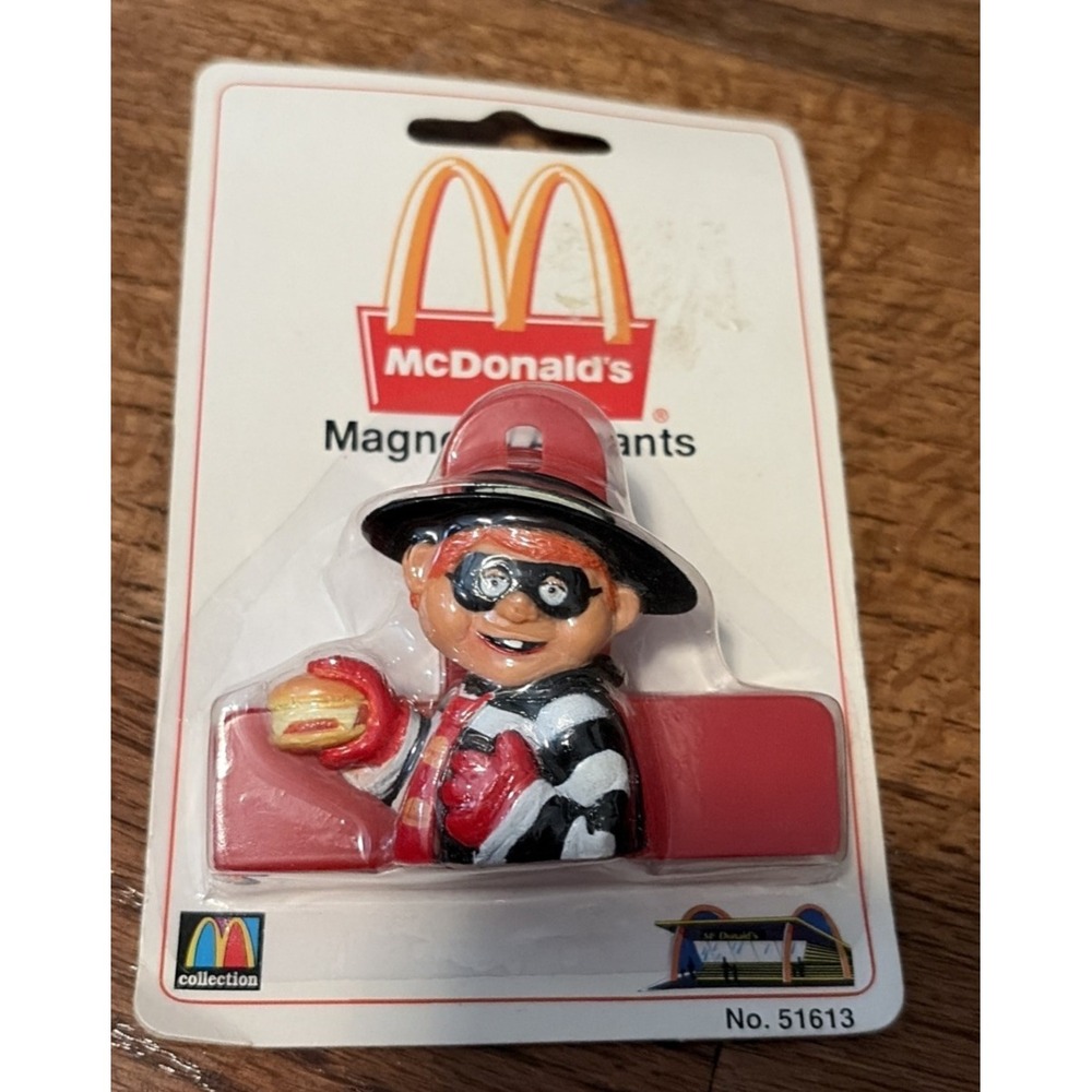 McDonald's‎ Hamburgler Chip Clip Magnet Magnetic NIP No. 51613 Vintage NOS